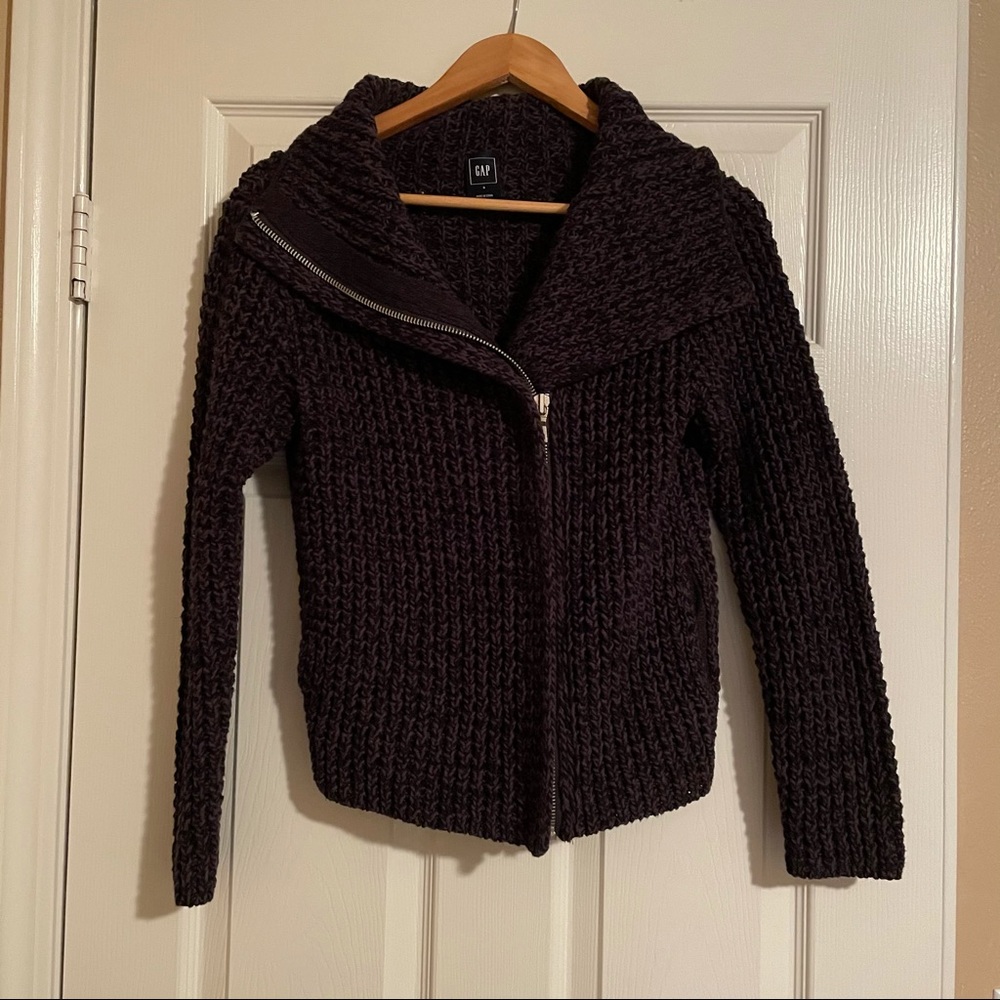 NWOT GAP Chunky Knit Zipper Jacket Small